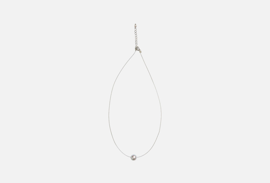 Изображение товара Колье MORZA Планета из натурального серого жемчуга 10 мм ручная работа