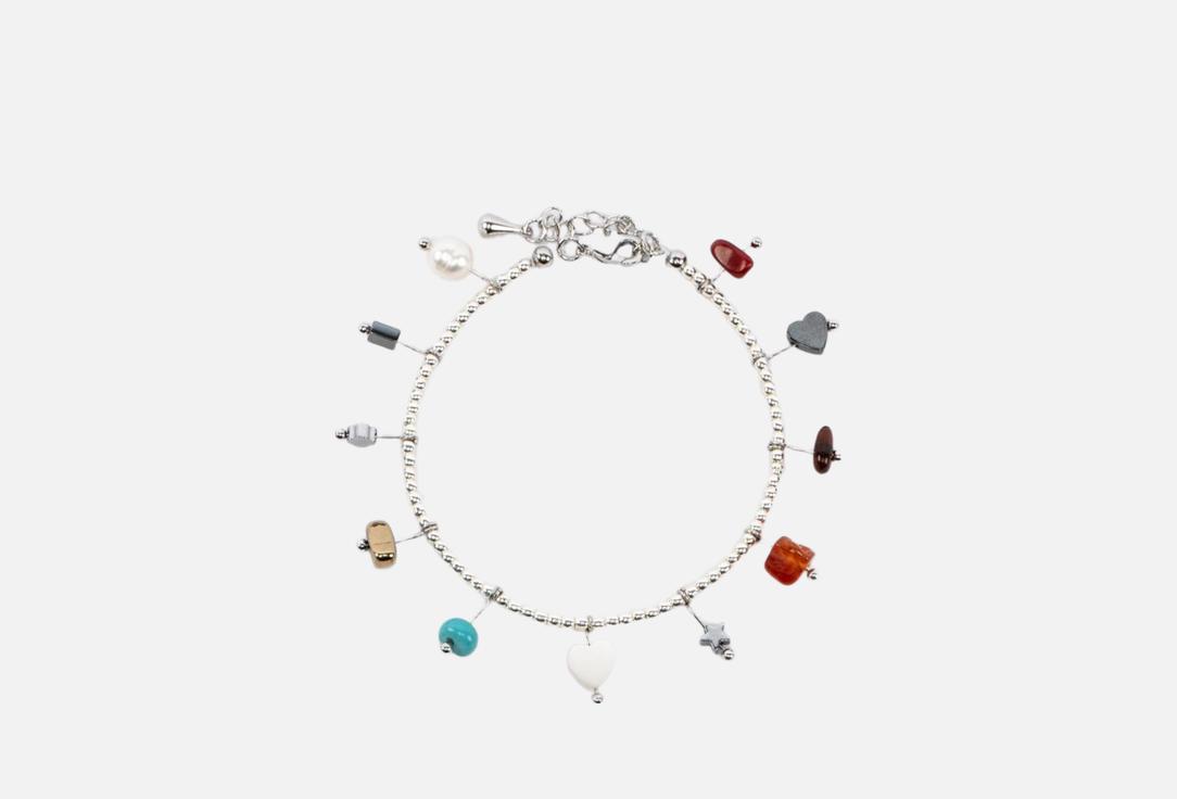 Изображение товара Браслет Фетиш Калининград натуральные камни серебристый стильный акцент