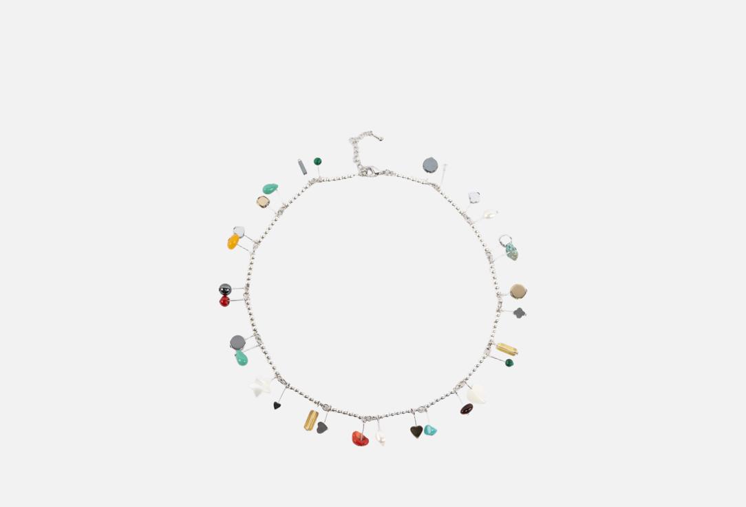 Изображение товара Колье Фетиш Калининград натуральные материалы янтарь гематит жемчуг агат стильное украшение