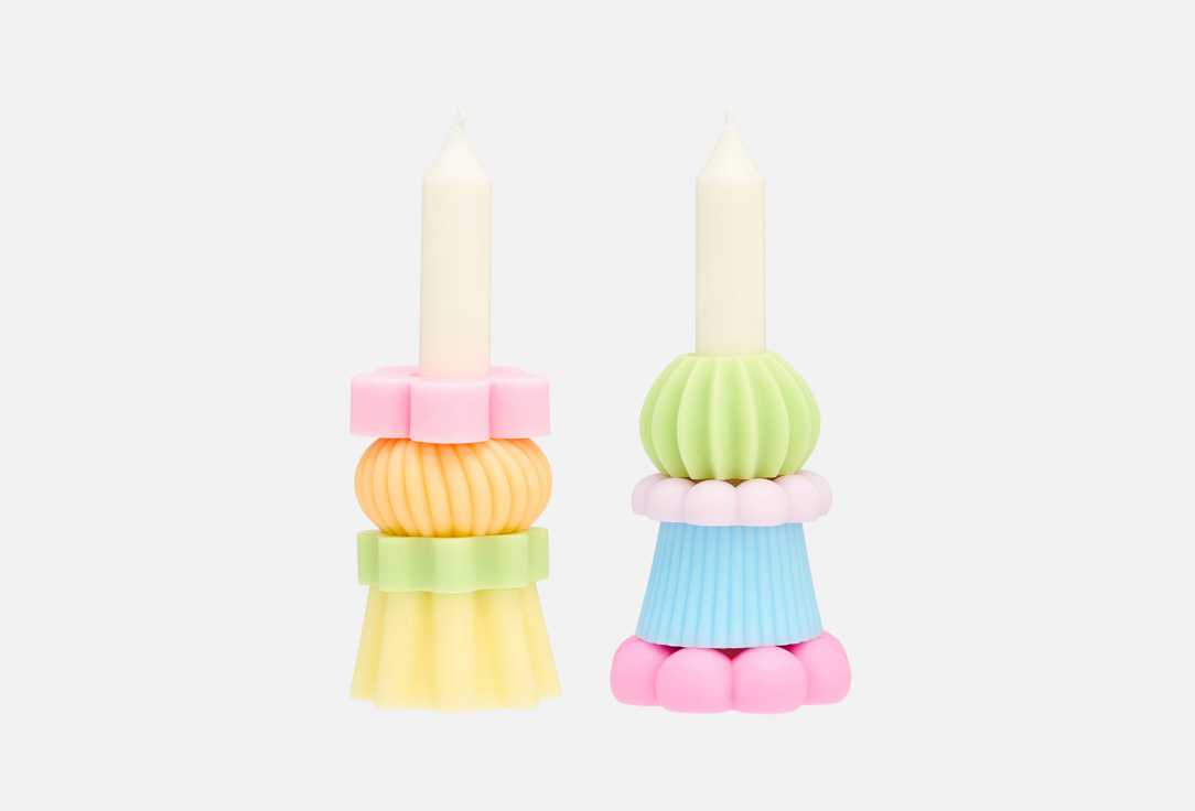 Изображение товара Декоративная свеча RokkyHome конструктор из соевого воска 15х8 см