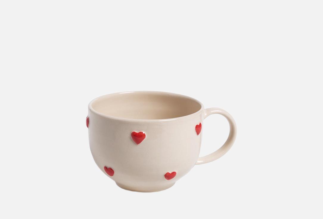 

Чашка POLETTE, Мультиколор, Сердечки 1 шт