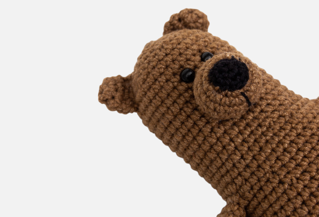 

Мягкая игрушка БАБУШКИН КЛУБОК, Бежевый, Медведь 1 шт