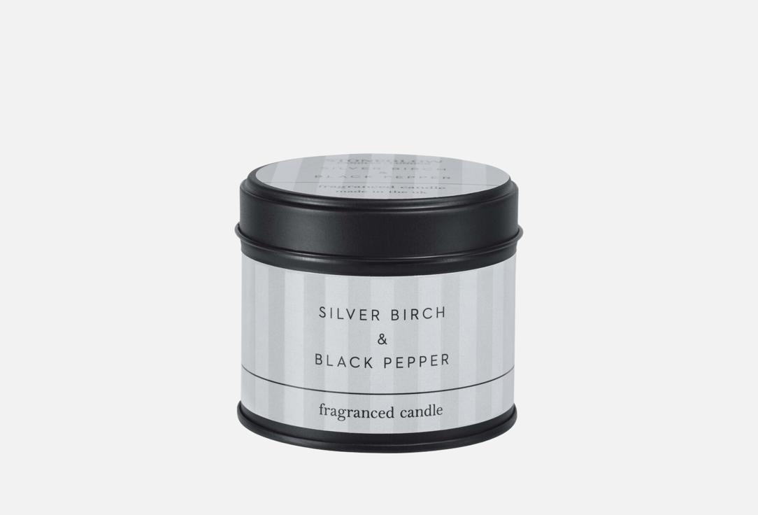 Изображение товара Ароматическая свеча Stoneglow candels Серебряная Берёза и Чёрный Перец