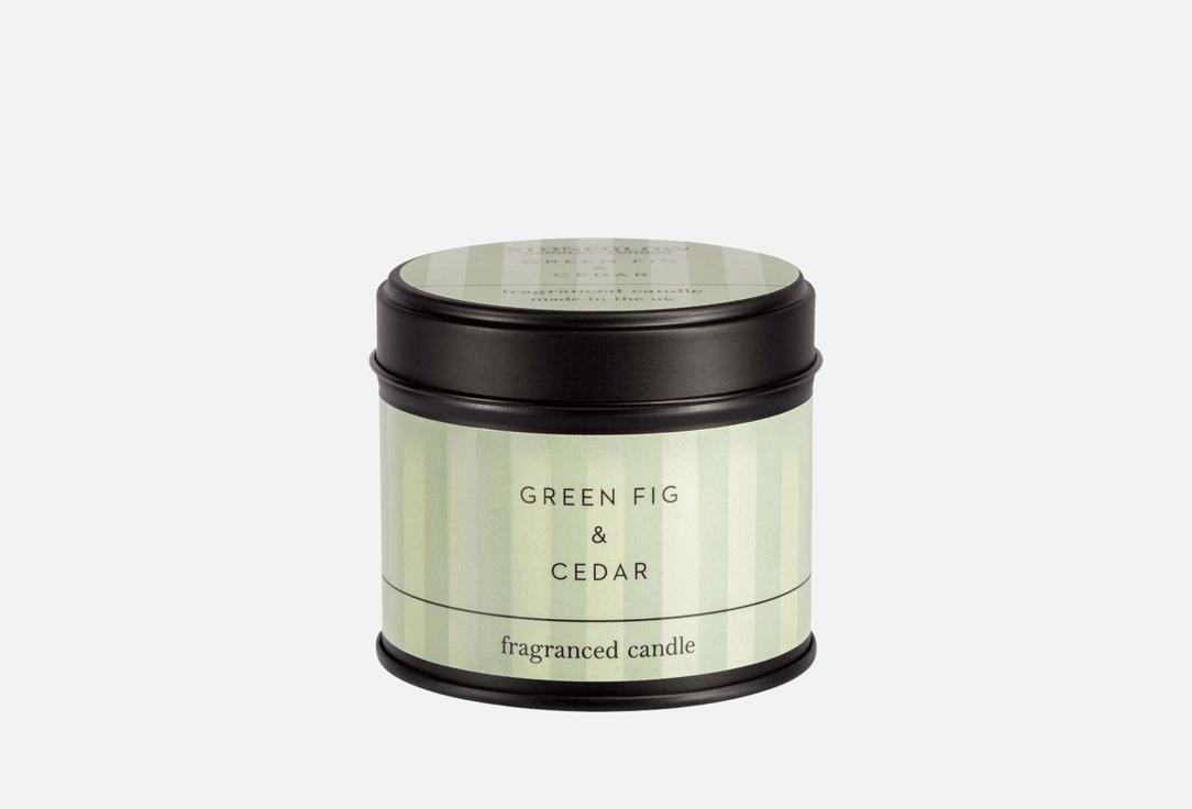 Изображение товара Ароматическая свеча Stoneglow Зеленый Инжир и Кедр 180 г длиной горения 25 часов