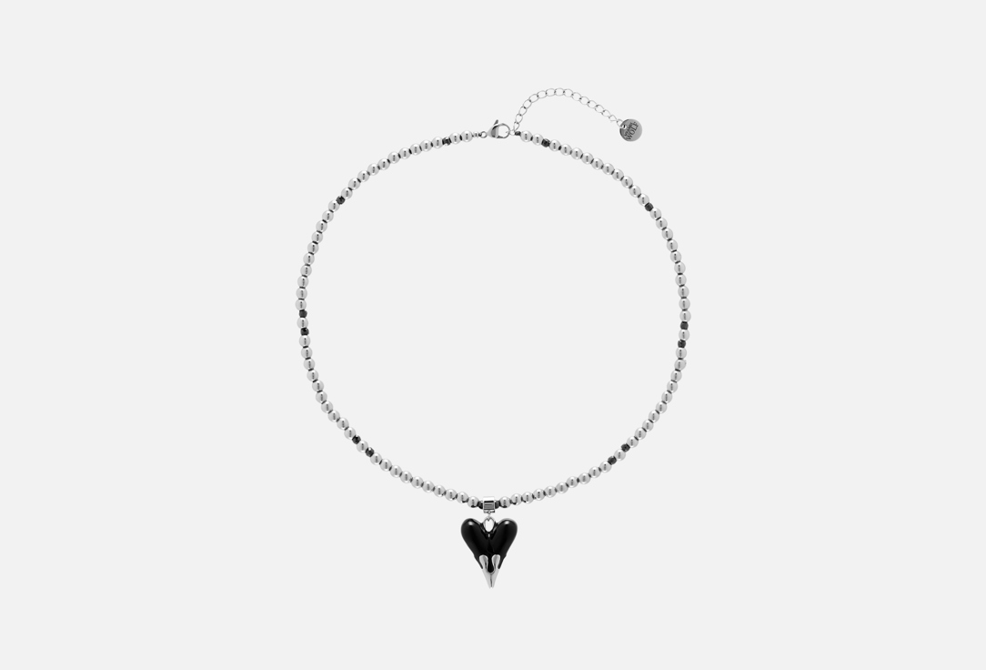 колье MR&MRS WOLF Hematite with Black Heart 1 шт