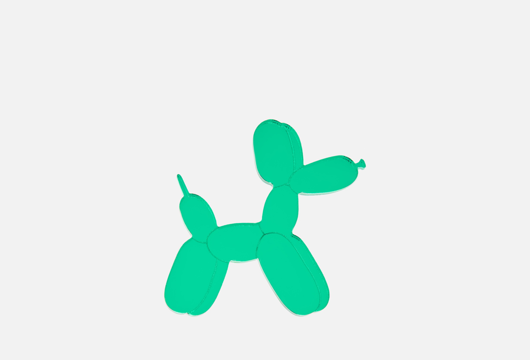 

брошь MONOLAMA, Собака из воздушных шариков, зелёная 1 шт