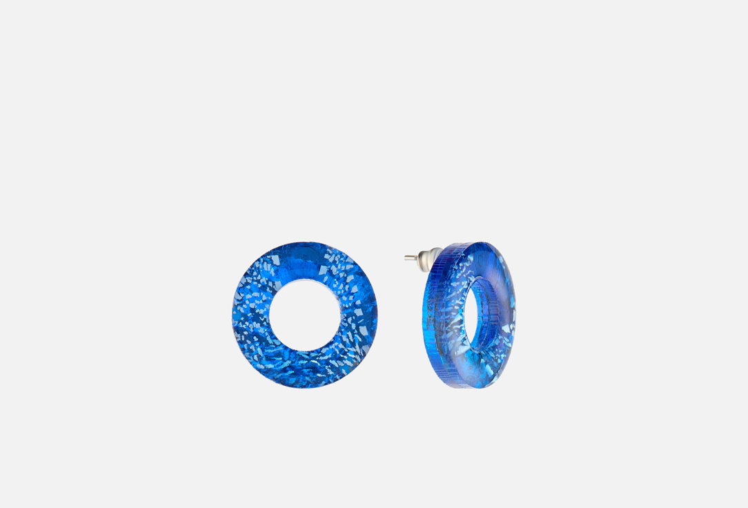 Изображение товара Серьги Monolama Re/Bublic голубые из органического стекла