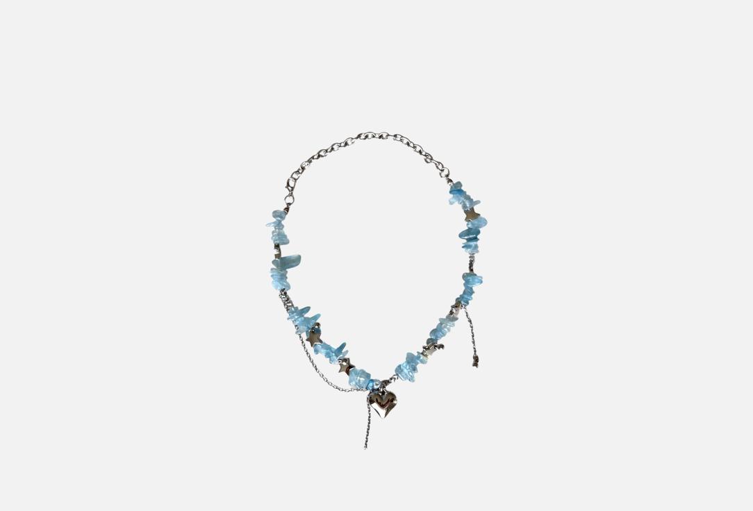 Изображение товара Стильное голубое колье AMOORE.STUDIOS marine для женщин из бижутерного сплава