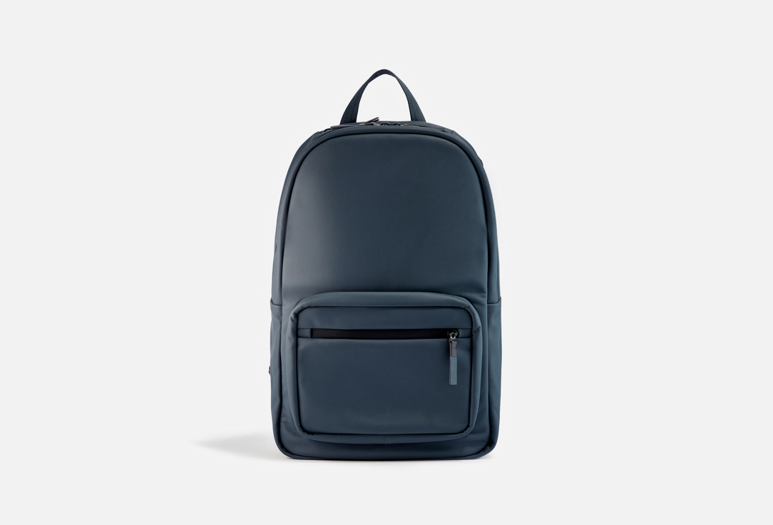 Изображение товара Кожаный рюкзак Long River Юкон синего цвета с отделением для ноутбука