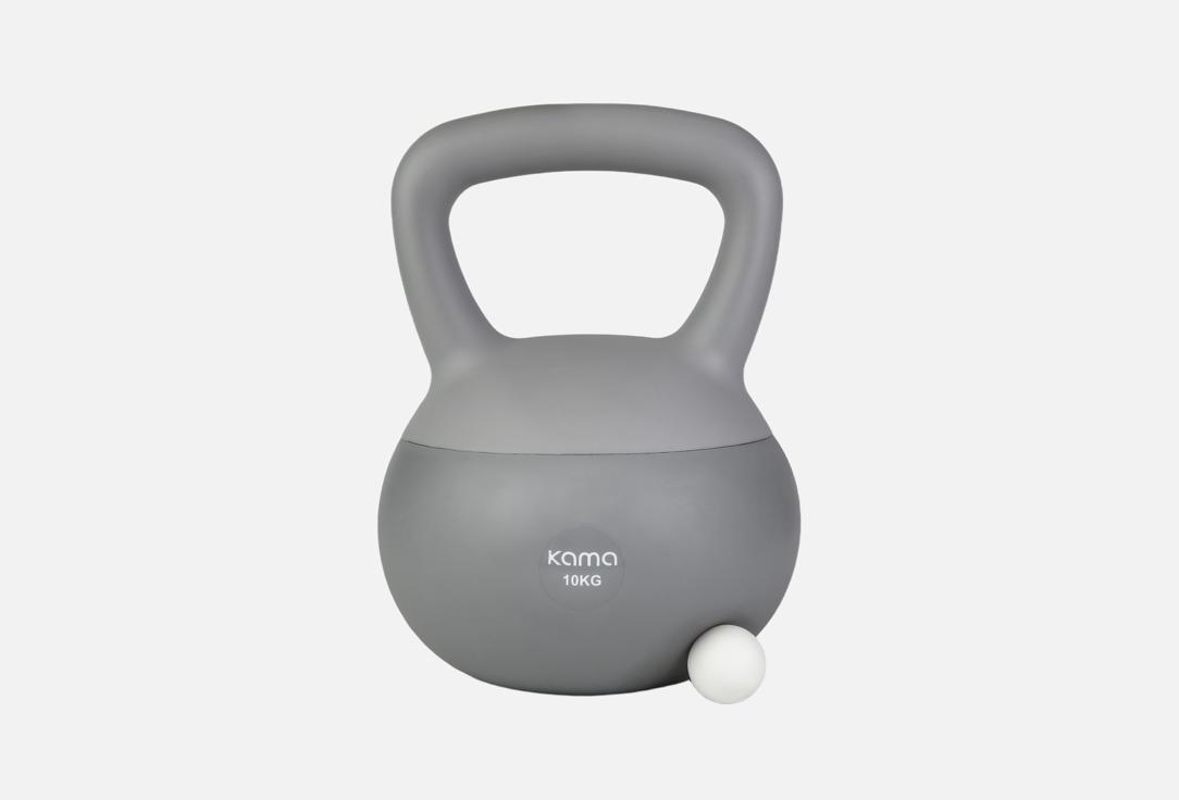 гиря KAMA Soft kettlebell 10 kg 1 шт
