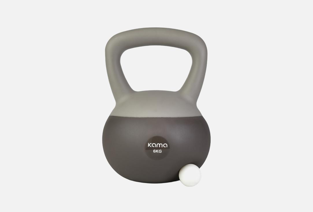 гиря KAMA Soft kettlebell 6 kg 1 шт
