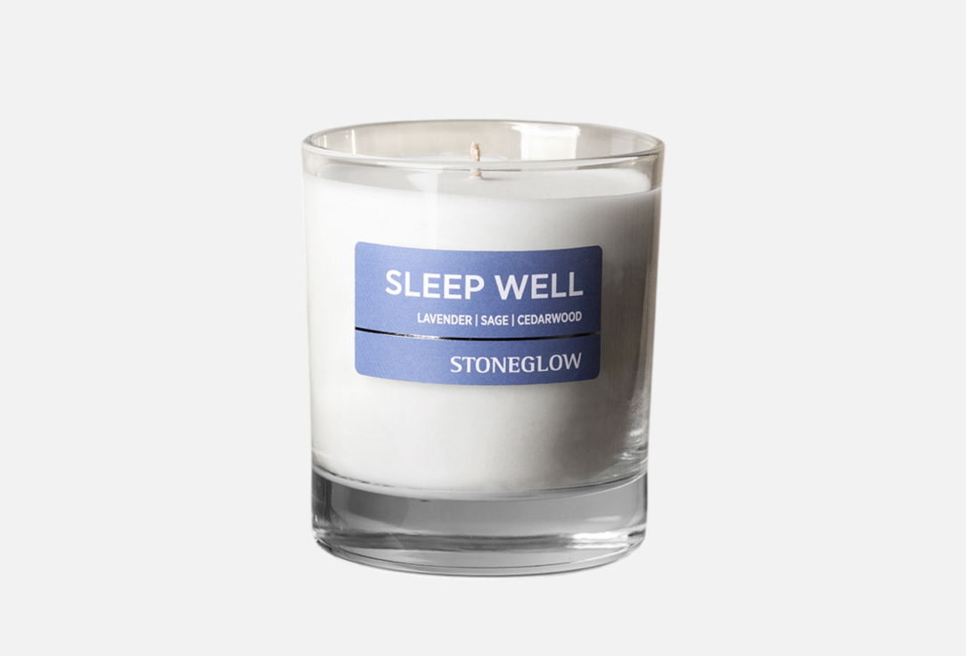 Изображение товара Ароматическая свеча Stoneglow candels лаванда, шалфей, кедр