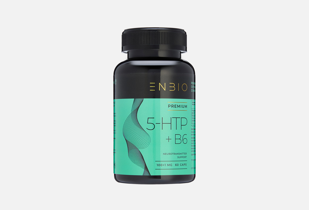 Изображение товара БАД для поддержки нервной системы ENBIO 5-HTP и Витамин В6 в капсулах