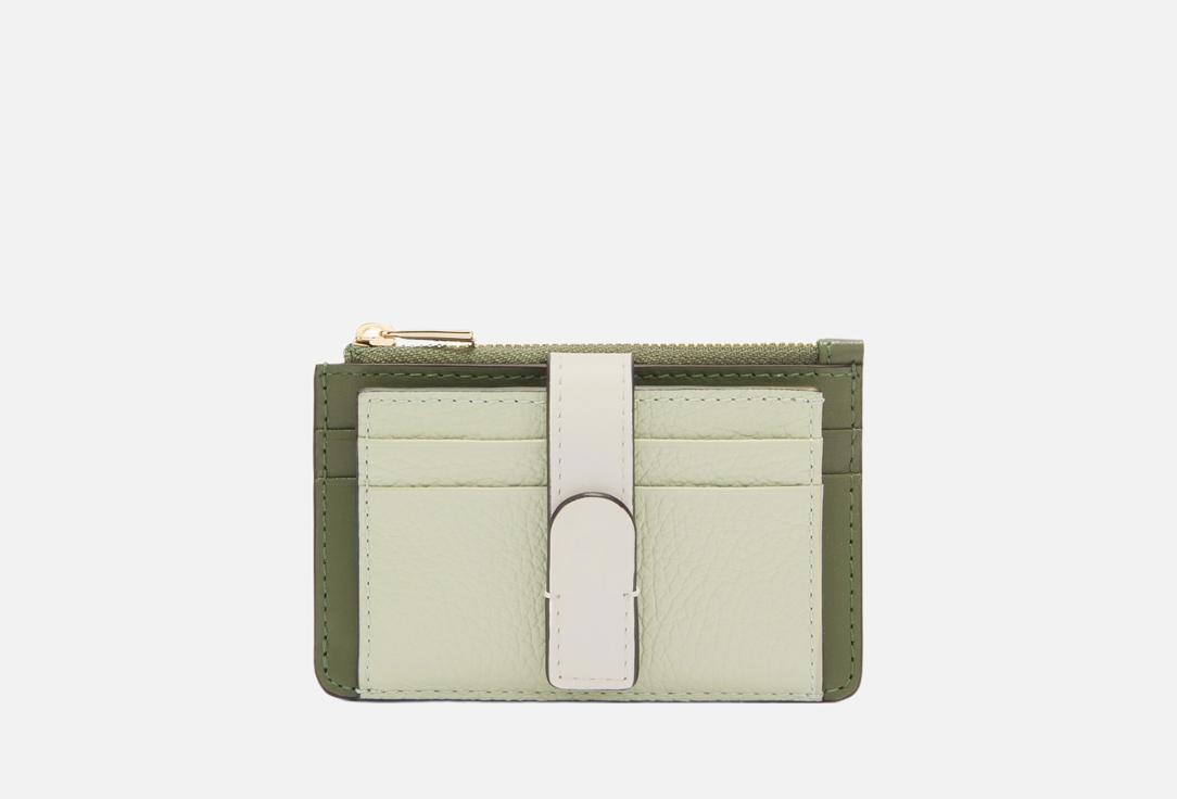 Изображение товара Кожаный картхолдер FURLA GRAZIA M Salvia/oliva/panna для женщин