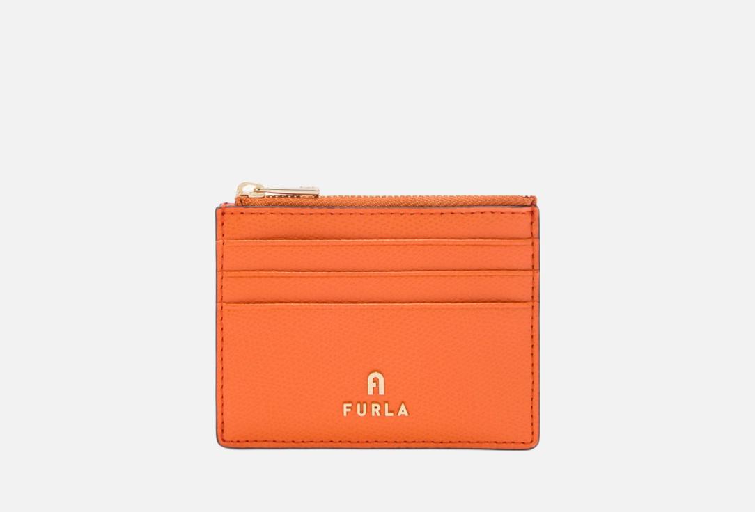 Картхолдер кожаный FURLA CAMELIA S ZIPPED Paprika