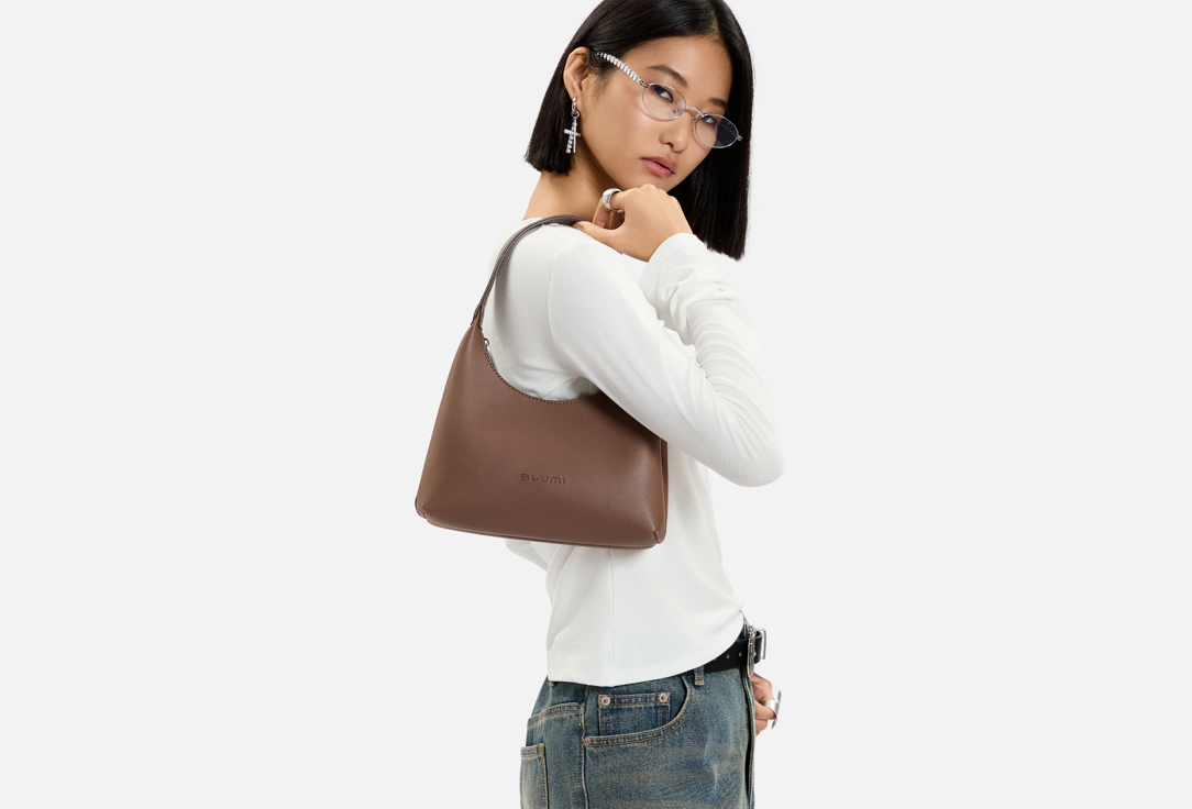 

Сумка-багет BLUMI, Бордовый, Маленькая 1 шт