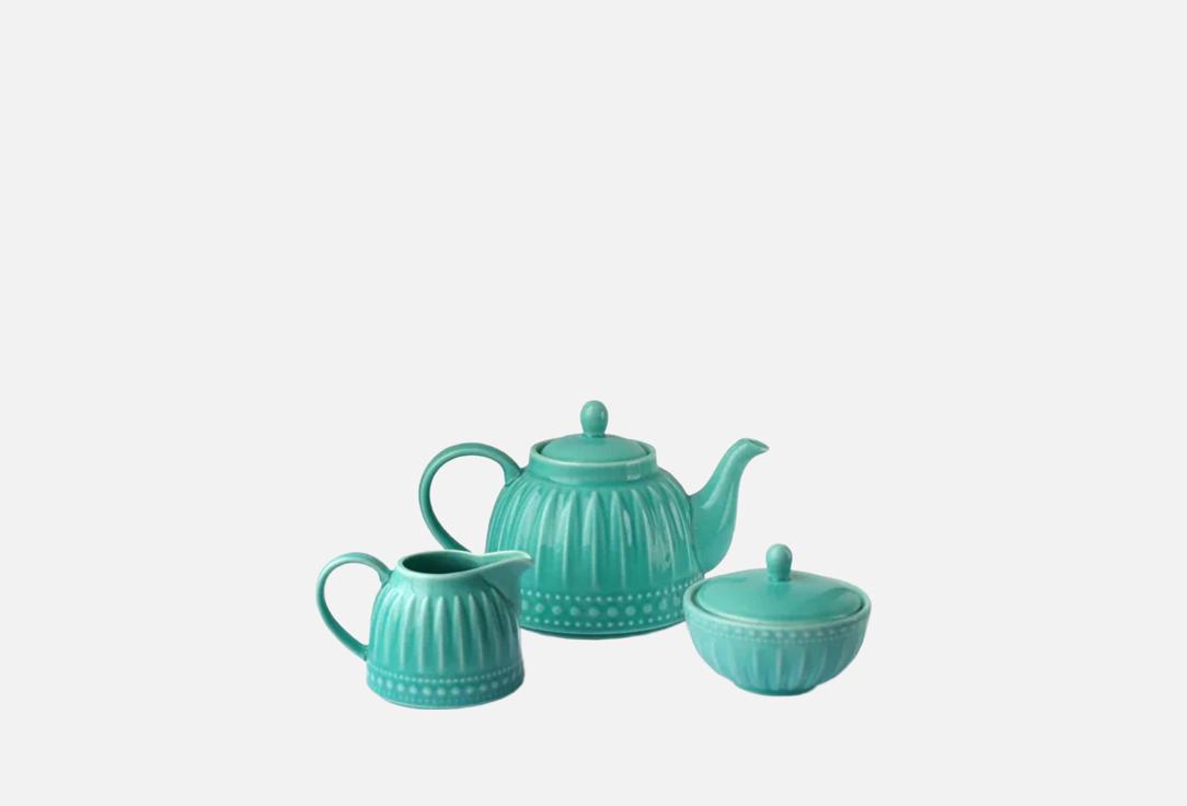 

Чайный сервиз MYATASHOP, Бирюзовый, Beautiful patterns 3 шт