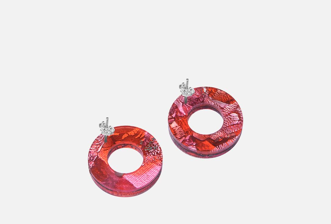 Изображение товара серьги Monolama Re/Bublic красные