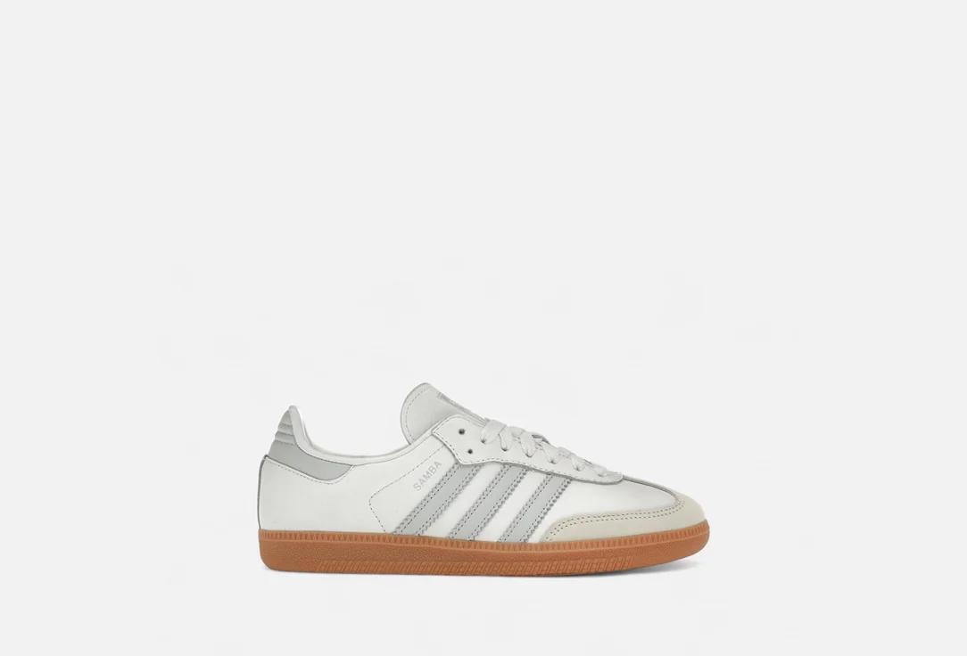 Изображение товара Женские кроссовки adidas Samba OG White Blue WMNS из кожи и текстиля для демисезона