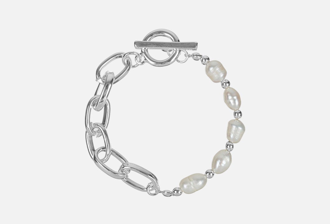 Изображение товара Элегантный браслет из бижутерного сплава с речным жемчугом Fiore Luna Pearl Togl