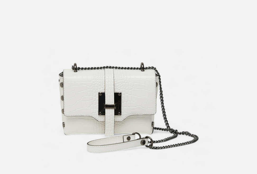 Изображение товара Сумка кросс-боди кожаная MYBRIARI Белая питон