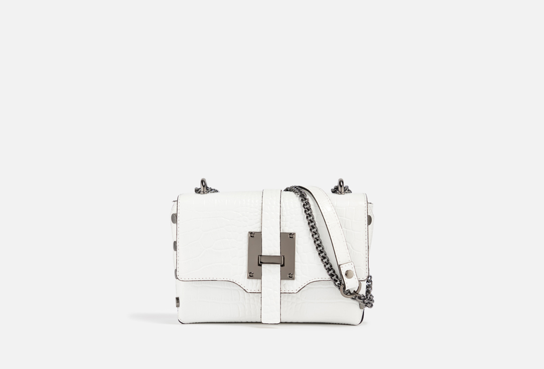 Изображение товара Сумка кросс-боди кожаная MYBRIARI Белая питон