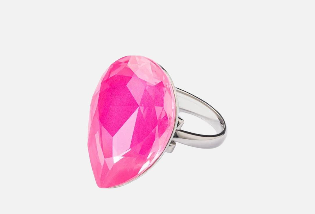 

Кольцо ATTRIBUTE SHOP, Капля с розовым кристаллом ONESIZE мл