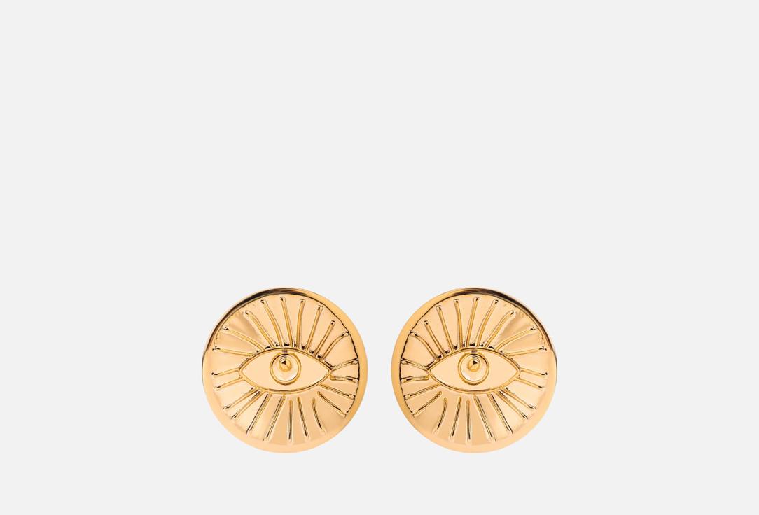 Изображение товара Стильные серьги Глаз из ювелирного сплава с родиевым покрытием