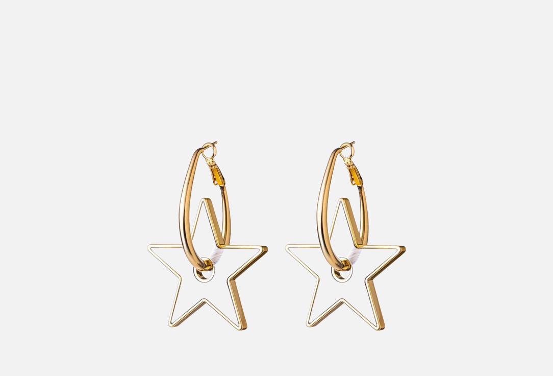 Изображение товара Серьги Attribute Shop со звездой биколор