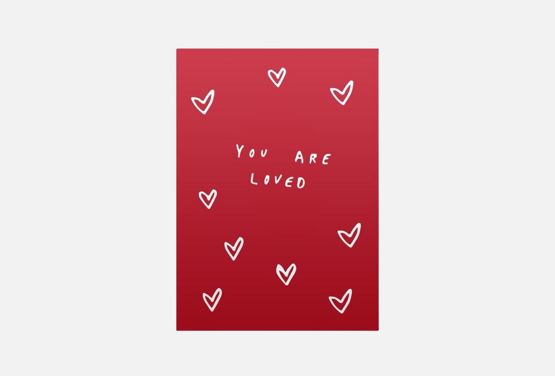 Изображение товара Открытка Meswero you are loved А6 с крафт-конвертом