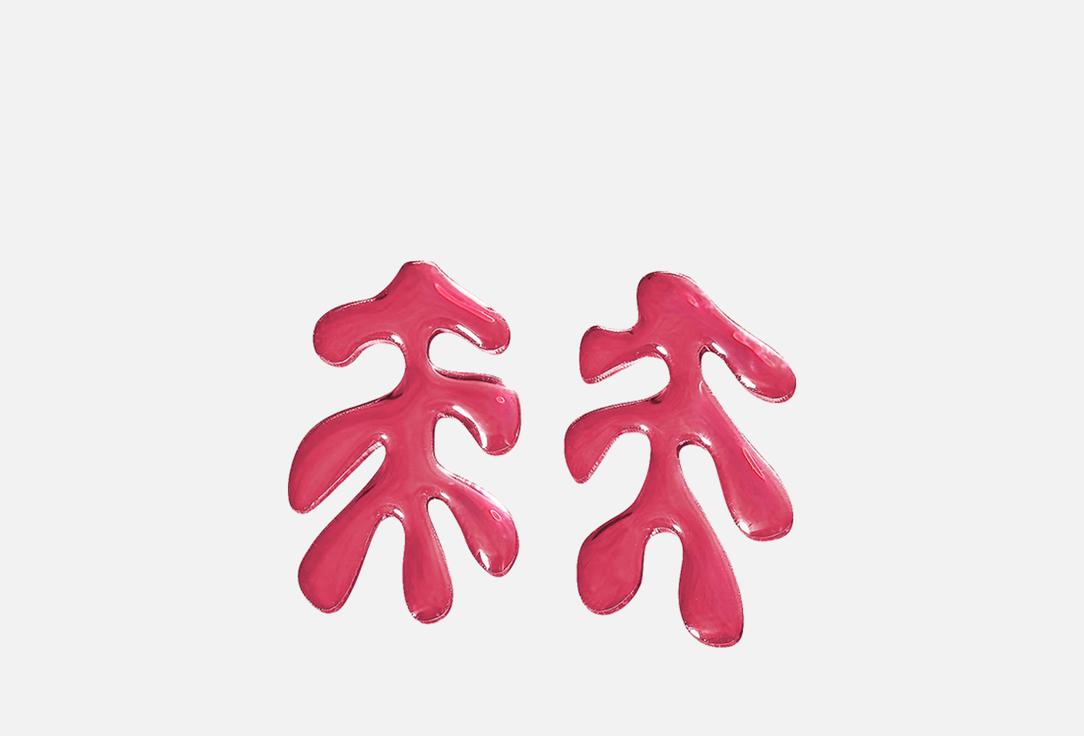 Изображение товара серьги Monolama Листья розовые