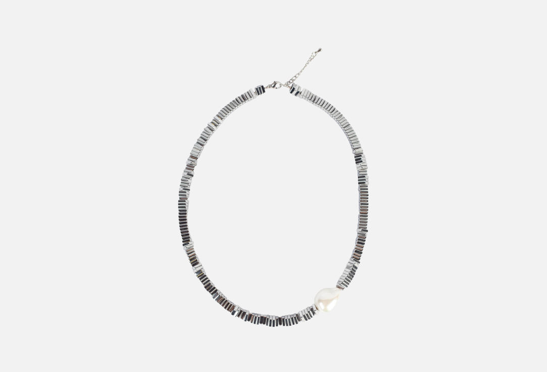 Изображение товара Колье Фетиш Fusion Silver из гематита и жемчуга для женщин