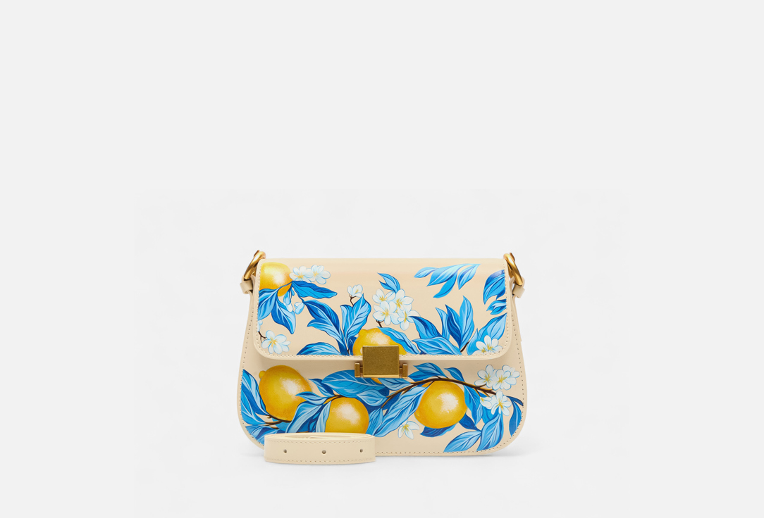 Изображение товара Сумка кросс-боди кожаная ALEXANDER TS Milk Лимоны