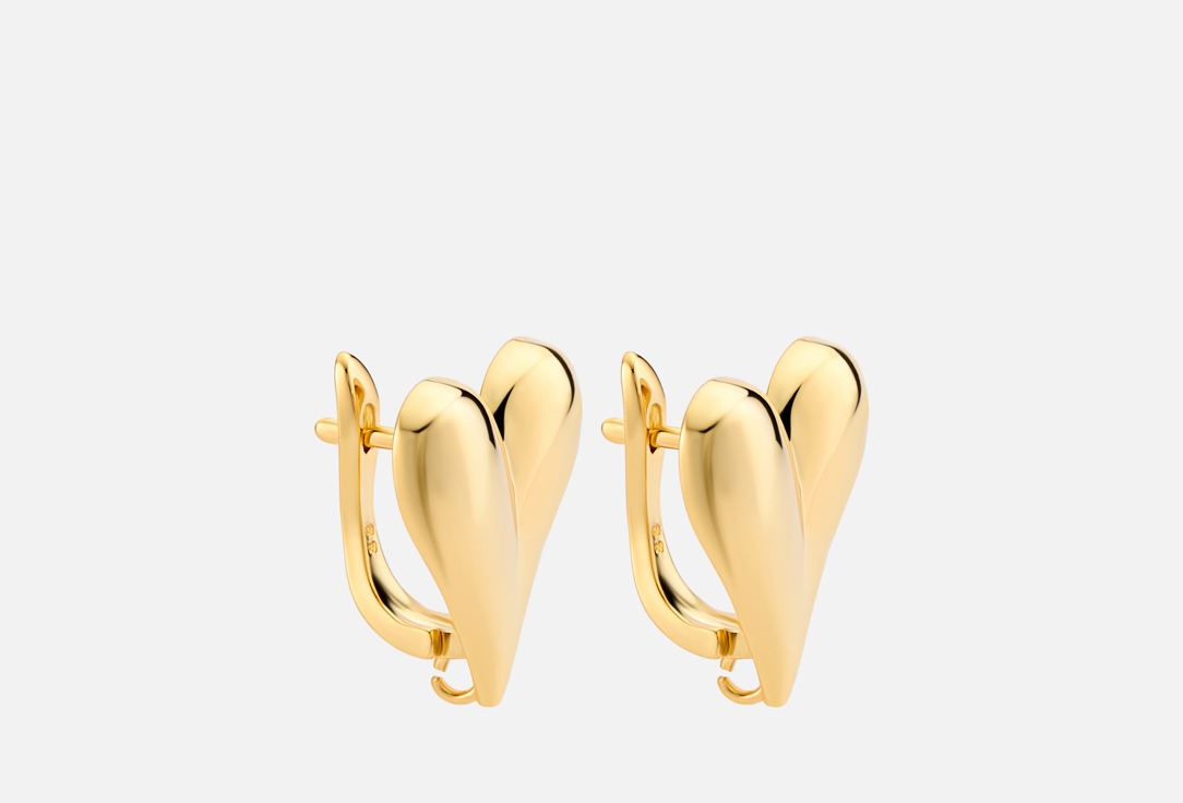 

Серьги 19.STONE, Сердечки в золоте 2 шт