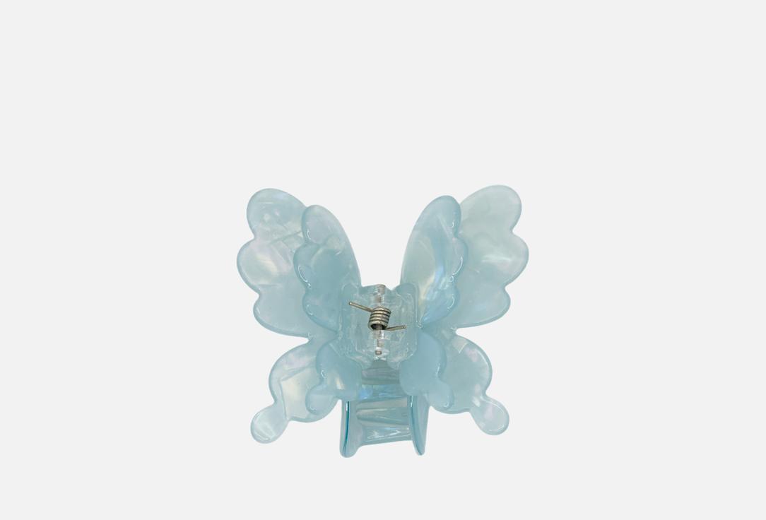 Изображение товара Крабик для волос DirLabBeauty бабочка голубой качественный аксессуар