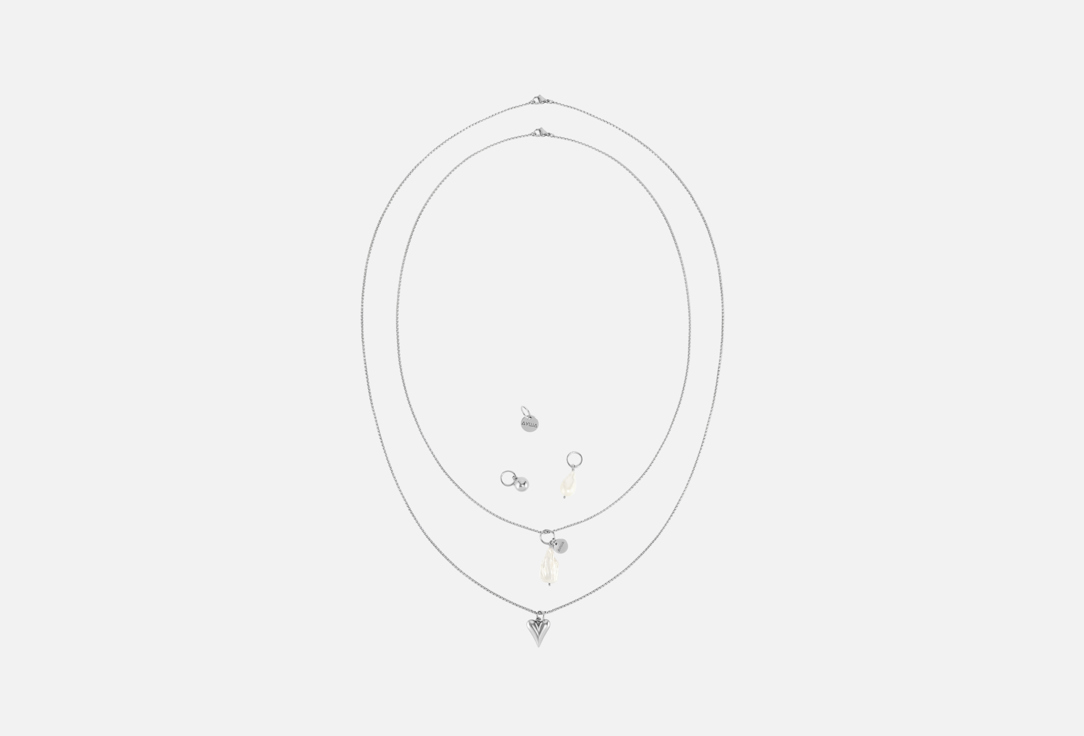 

Колье с комплектом подвесок ДУША_BRAND, Necklace with a set of pendants 1 шт