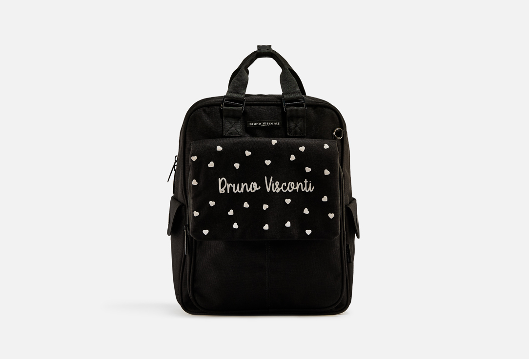 

Рюкзак BRUNO VISCONTI, Черный, Black&white сердечки