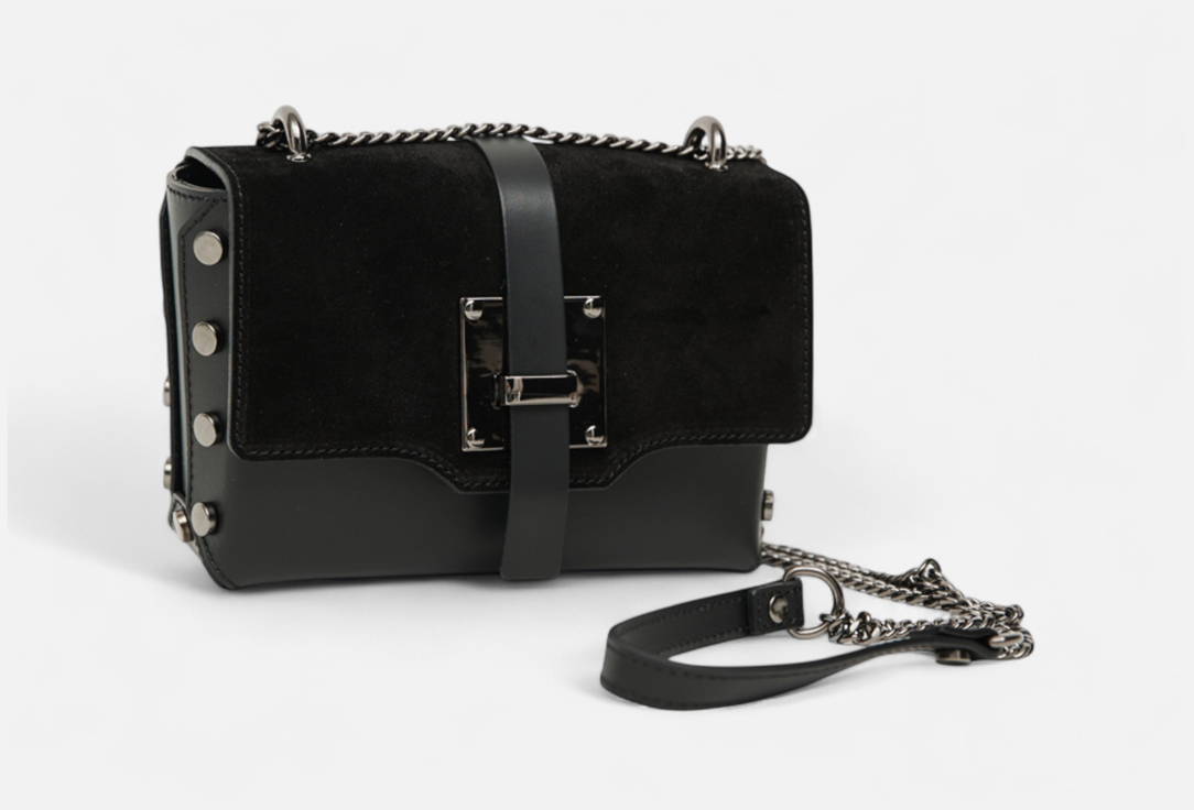 Изображение товара Сумка кросс-боди кожаная MYBRIARI черная