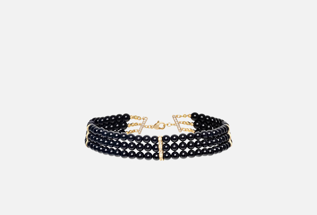 

Колье EDALIN JEWELRY, Тройное, черный агат 1 шт