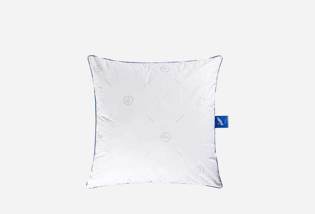 

Подушка GOLDTEX HOMETEXTILE, Белый, SWAN DOWN, с цветным кантом, 70х70 1 шт