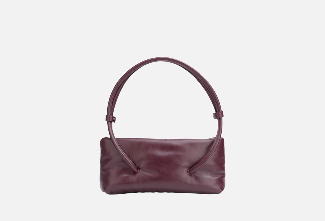 Изображение товара Сумка-багет кожаная Tesorini nola вишня