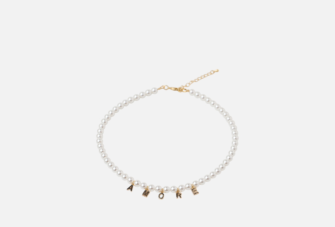 Изображение товара Колье 19.stone AMORE из жемчуга майорка позолота для женщин