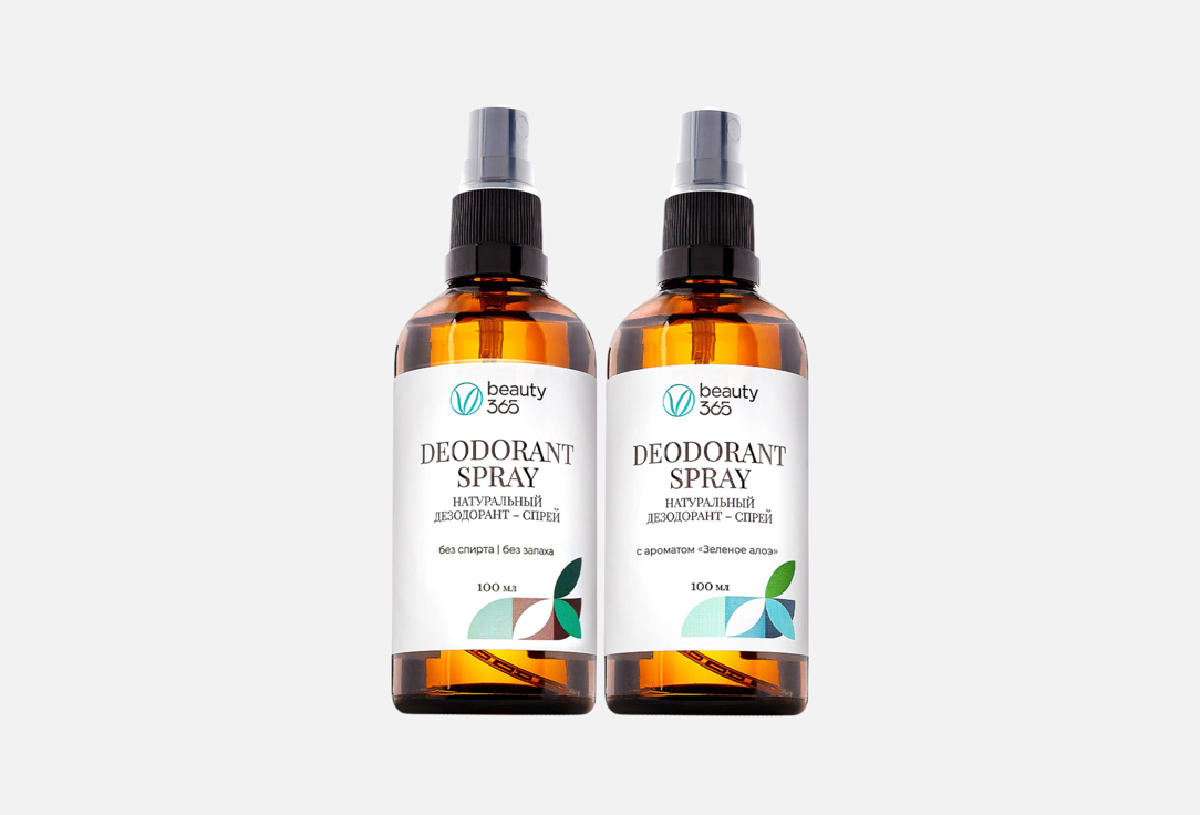 Изображение товара Набор дезодорантов Beauty365 без запаха + зеленое алоэ