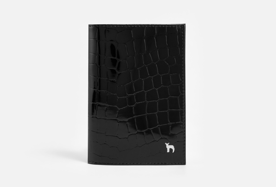 

Обложка для паспорта MUMI, Черный, ДАНДИ, черный крокодил 1 шт