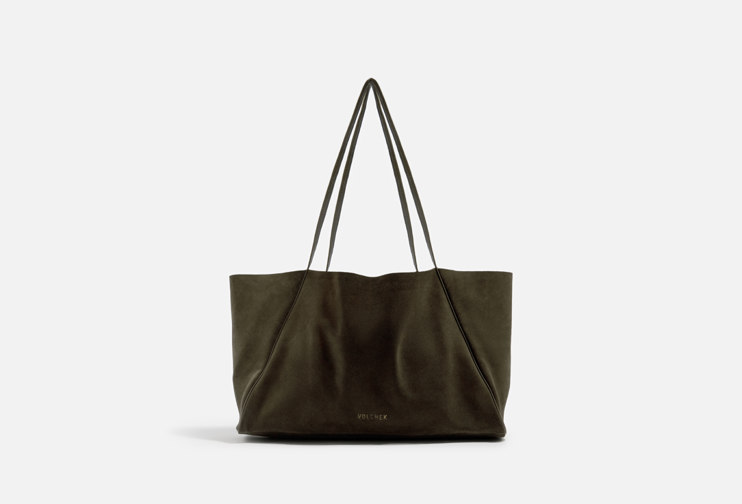 Изображение товара Кожаная сумка-шопер VOLCHEK DESIGN Grapefruit темно-зеленая