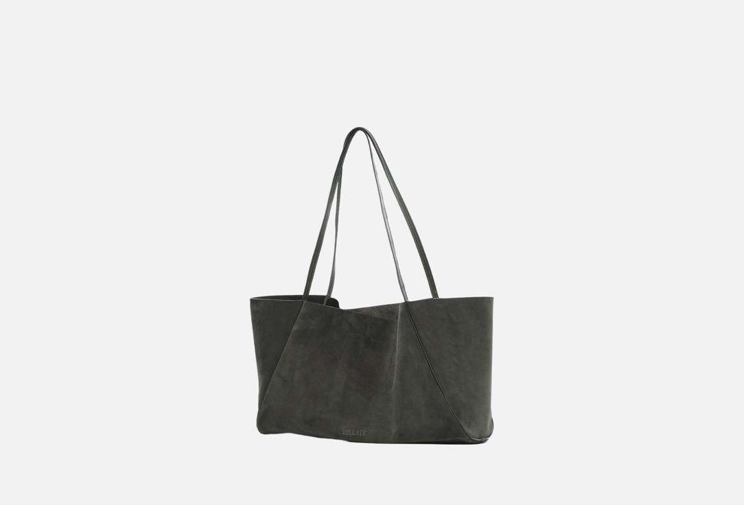 Изображение товара Сумка-шопер кожаная VOLCHEK DESIGN Grapefruit темно-зеленый