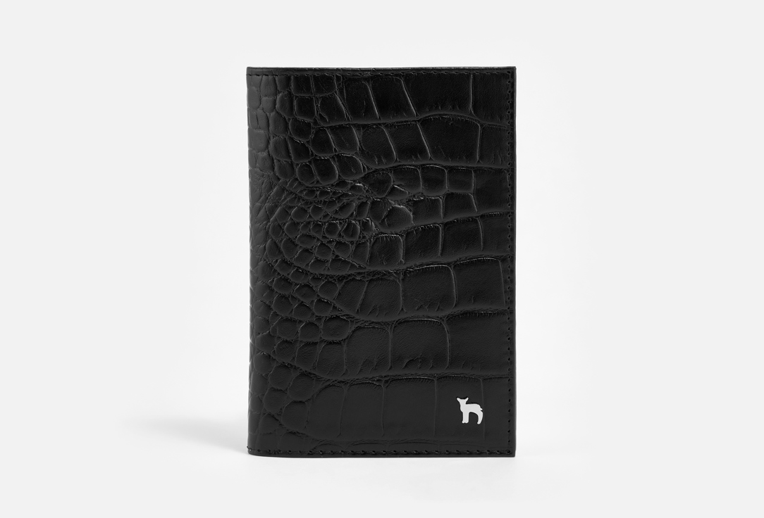 

Обложка для паспорта MUMI, Черный, ДАНДИ, черный аллигатор 1 шт
