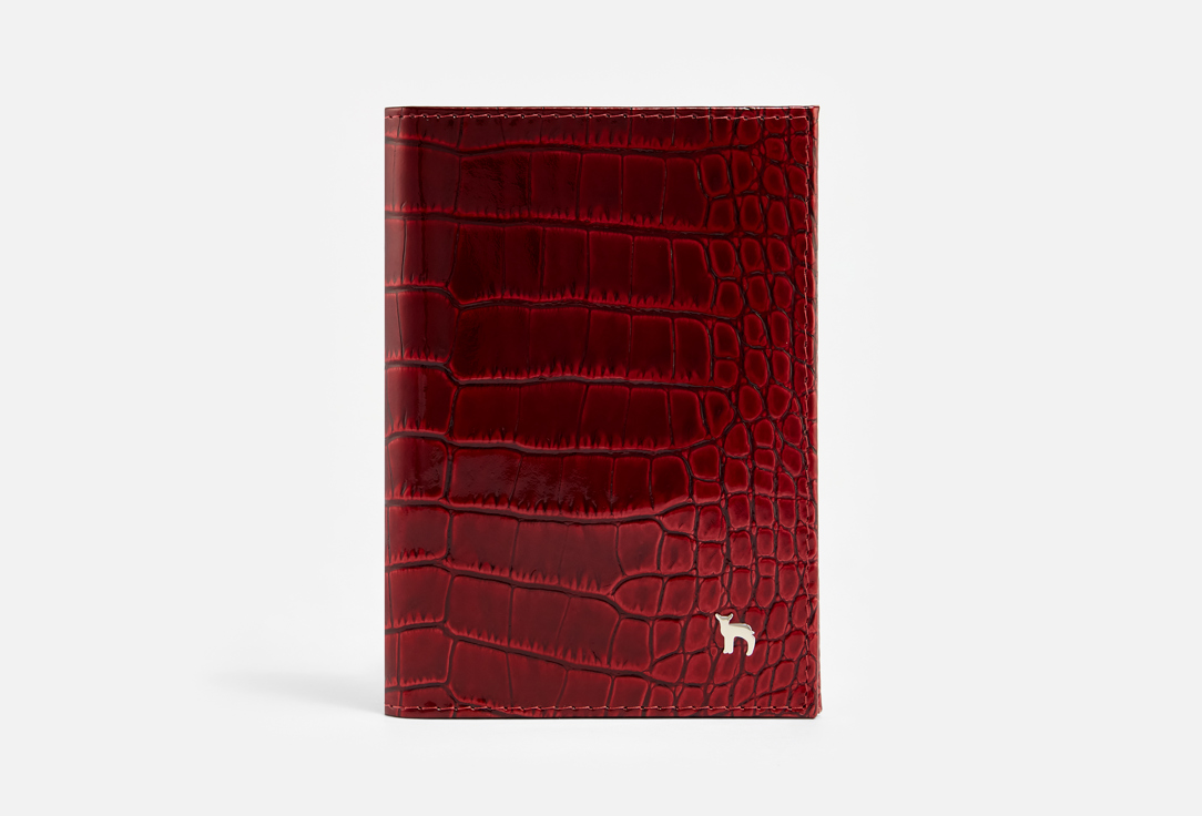 

Обложка на документы MUMI, Красный, ДАНДИ, вишневый крокодил 1 шт