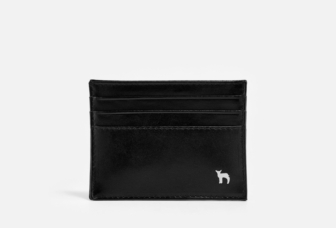 Изображение товара Кожаный картхолдер мumi Каир Премиум черный натуральная кожа для визиток и карт