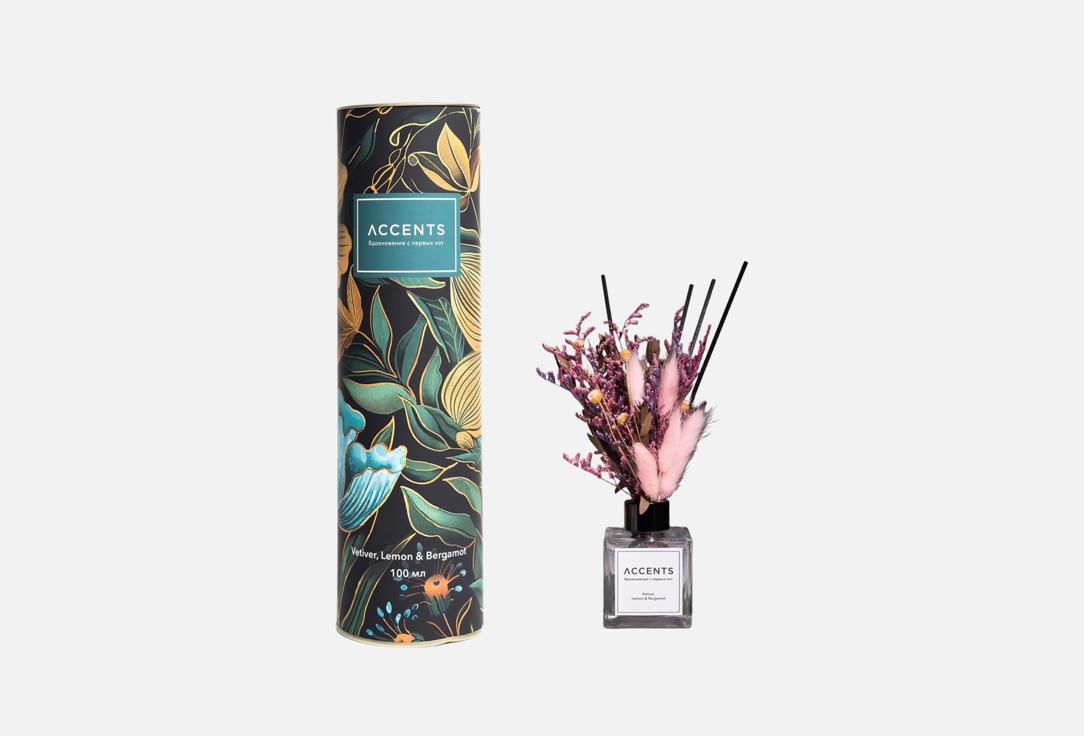 

Аромадиффузор с сухоцветами ACCENTS, Vetiver, Lemon & Bergamot 100 мл